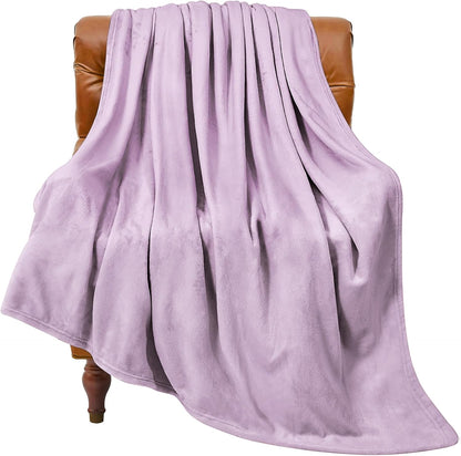 Fleece Blanket Black Throw Blankets for Couch & Bed, Luxury Plush Cozy Fuzzy Blanket 50x60 inches, Super Soft Warm Lightweight Throw Blanket for Travel Camping