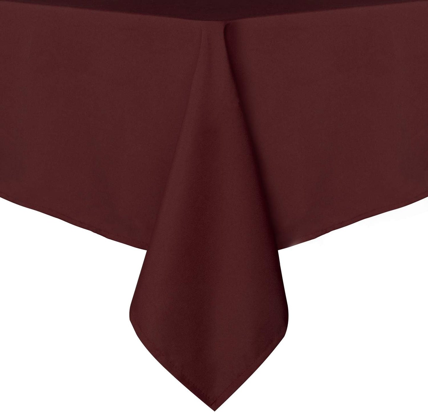 Rectangle Tablecloth - 60 x 84 Inch - Stain and Wrinkle Resistant Washable Polyester Table Cloth, Decorative Fabric Table Cover for Dining Tables, Buffet Parties and Camping, Black